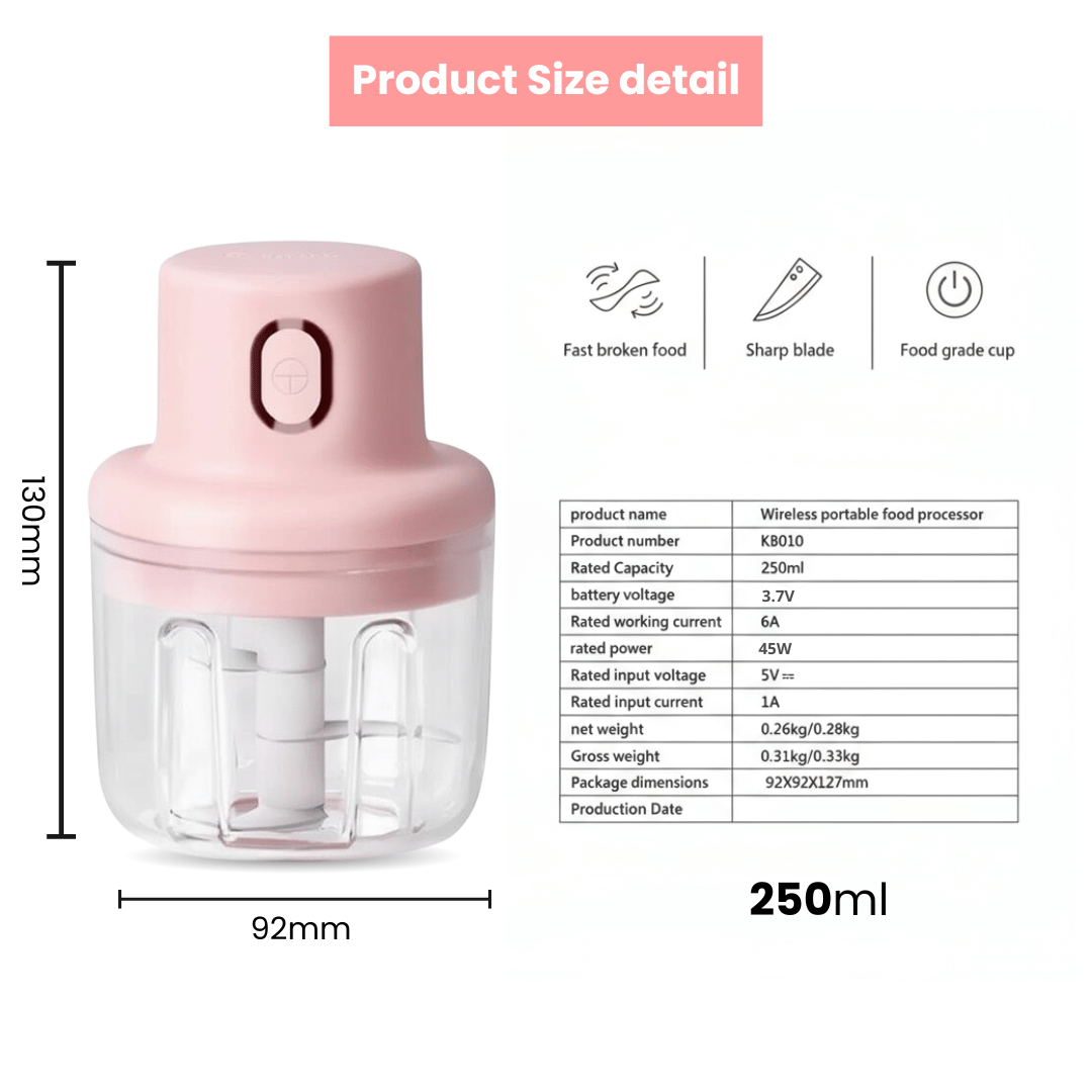 Mini Electric Chopper | Chop Anything in Seconds